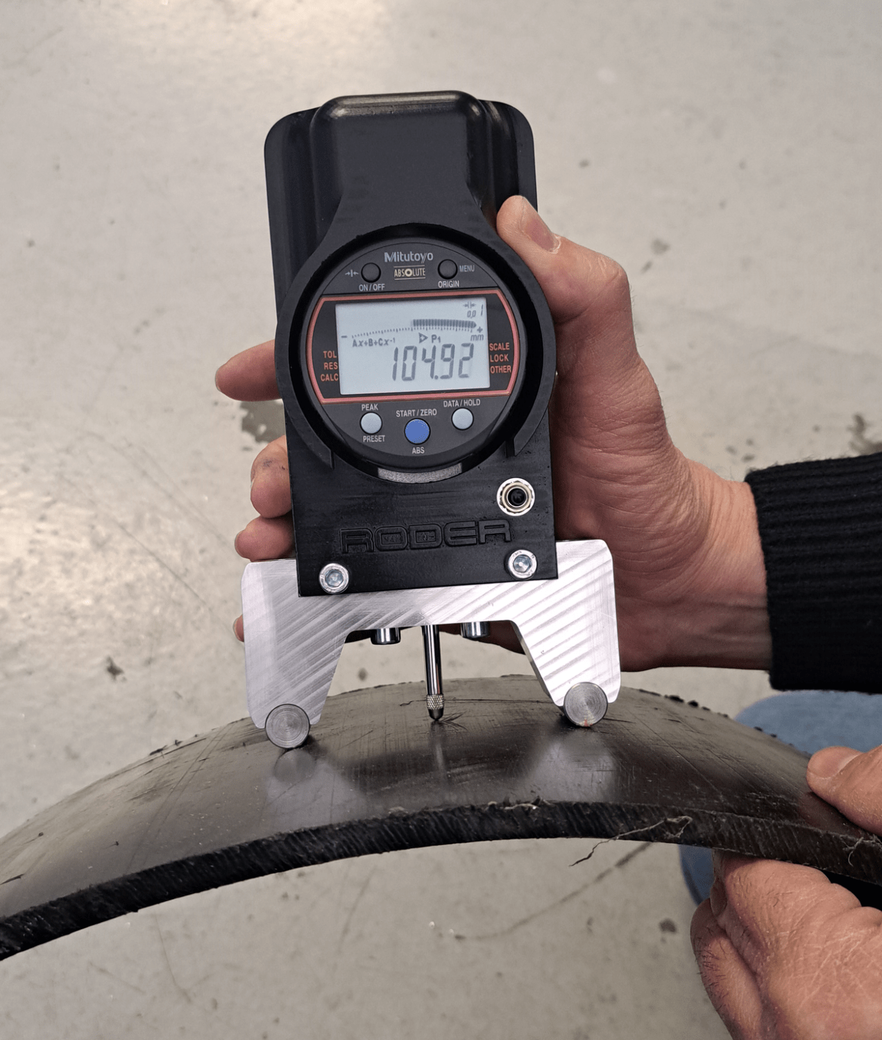 archimetri per misure di raggio di parti curve